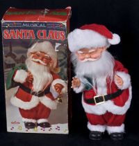 B Toy Musical Animated Santa Claus Wind Up Doll